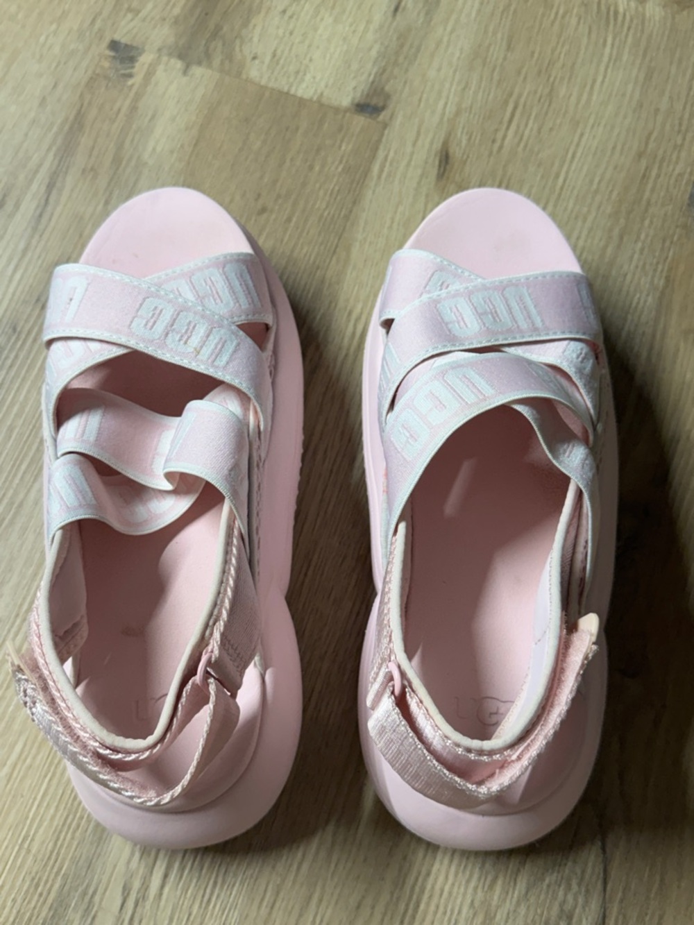UGG Pink Platform Sport Sandals